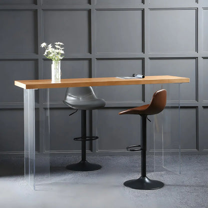 Tabourets de bar traditionnels en cuir réglables avec dossier pour la maison