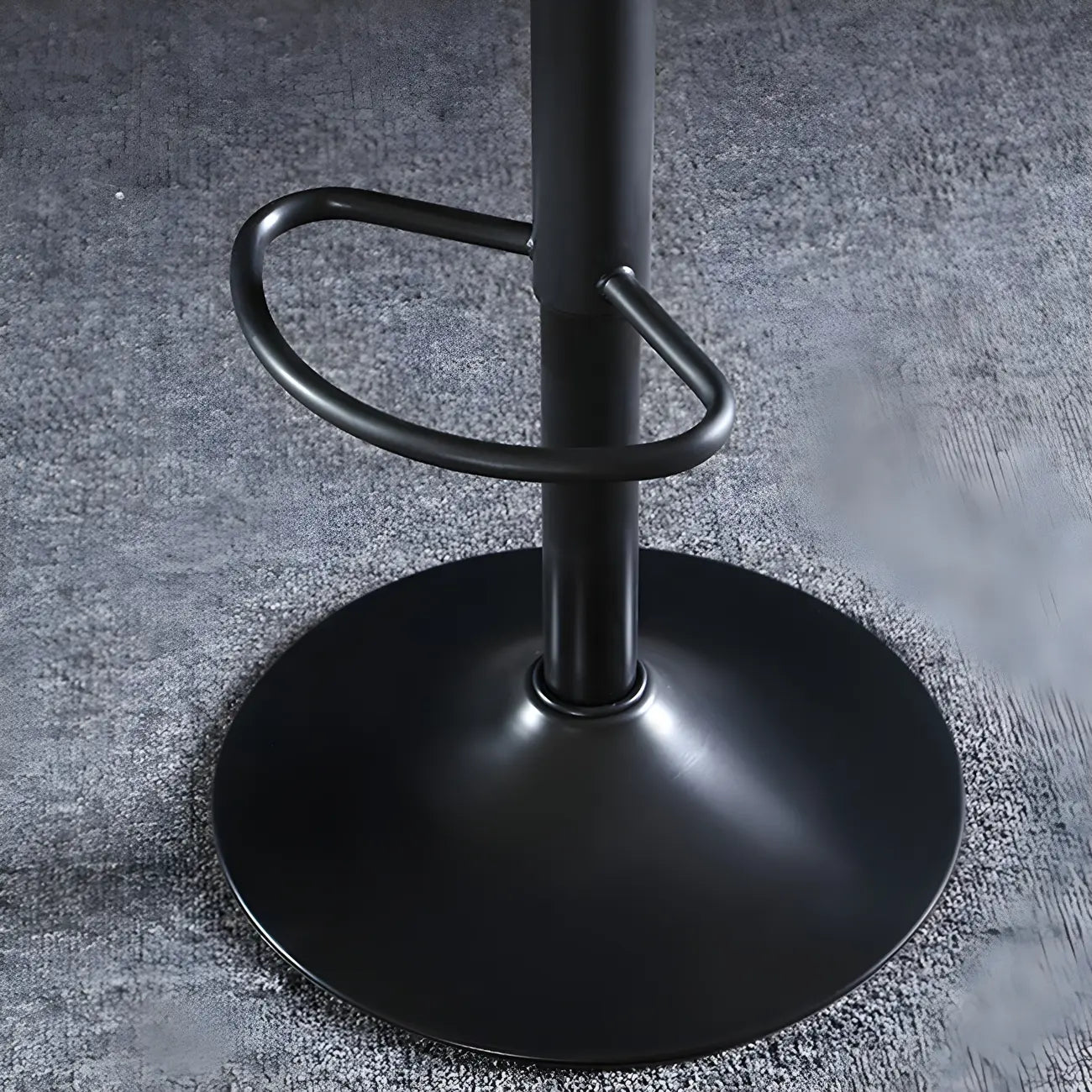 Tabourets de bar traditionnels en cuir réglables avec dossier pour la maison