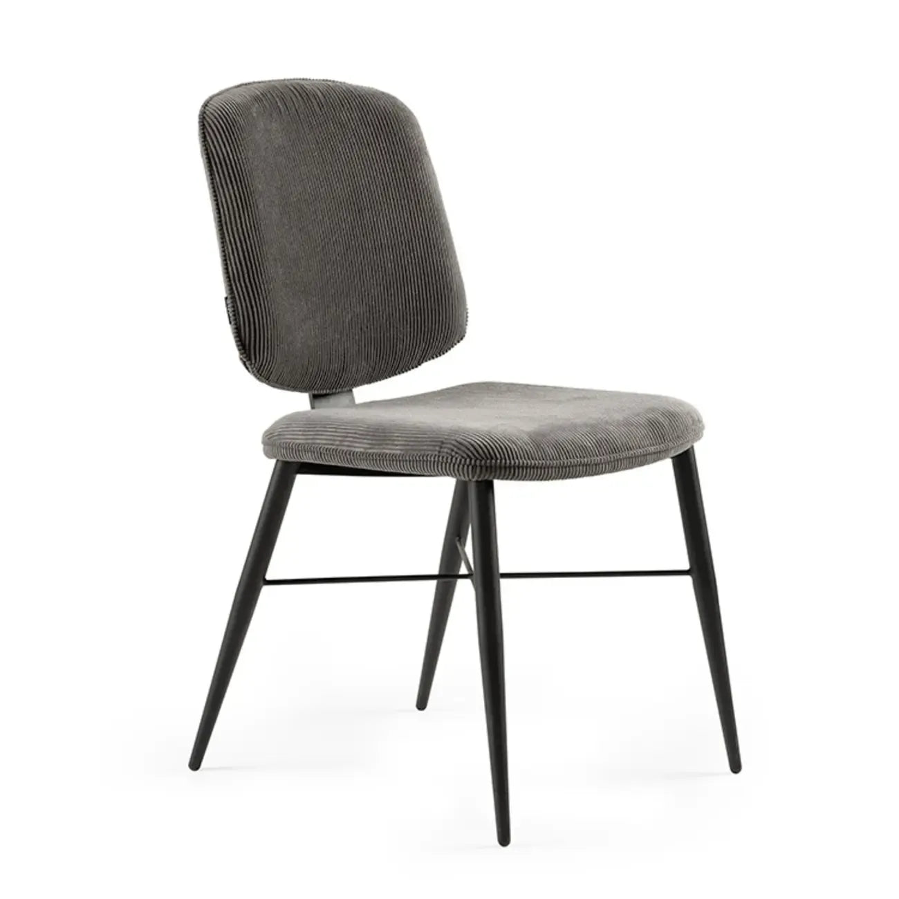 Chaises de salle à manger nordiques rembourrées en bois massif sans accoudoirs