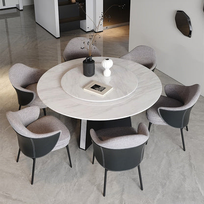 Fauteuils modernes à dossier bas rembourrés en coton et lin