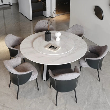 Fauteuils modernes à dossier bas rembourrés en coton et lin
