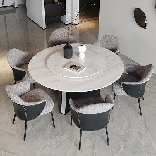 Fauteuils modernes à dossier bas rembourrés en coton et lin