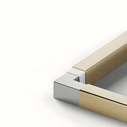 Table d'appoint carrée moderne en métal avec étagères de rangement