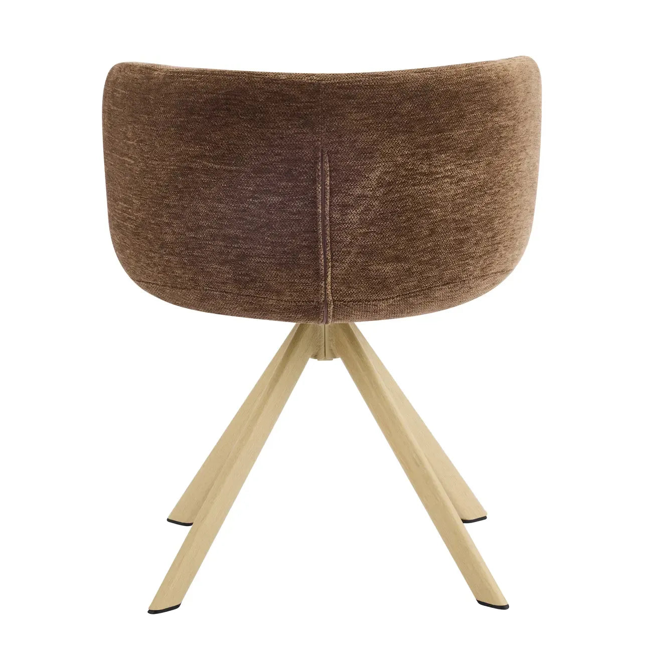 Ensemble de 2 chaises de salle à manger pivotantes modernes en tissu à dossier bas