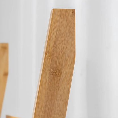 Bibliothèque échelle à 5 niveaux en bois massif avec dos ouvert