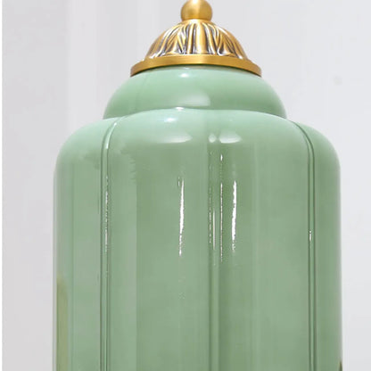 Applique murale vintage élégante en verre et acier vert