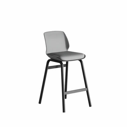 Tabouret de bar minimaliste en métal rembourré, hauteur comptoir