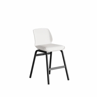 Tabouret de bar minimaliste en métal rembourré, hauteur comptoir