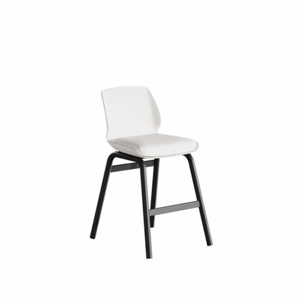Tabouret de bar minimaliste en métal rembourré, hauteur comptoir