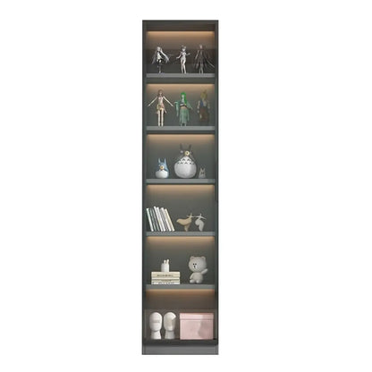 Vitrine en bois gris clair, simple et moderne