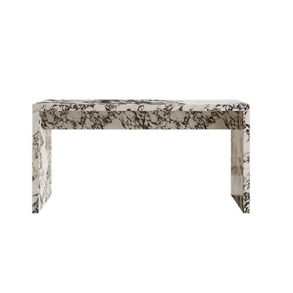 Tables de bar minimalistes en marbre terrazzo blanc pour la cuisine