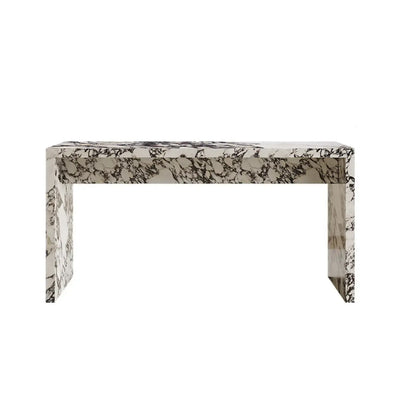 Tables de bar minimalistes en marbre terrazzo blanc pour la cuisine