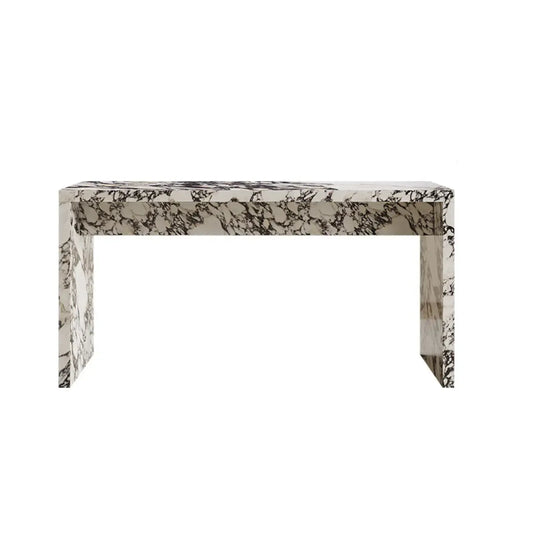 Tables de bar minimalistes en marbre terrazzo blanc pour la cuisine