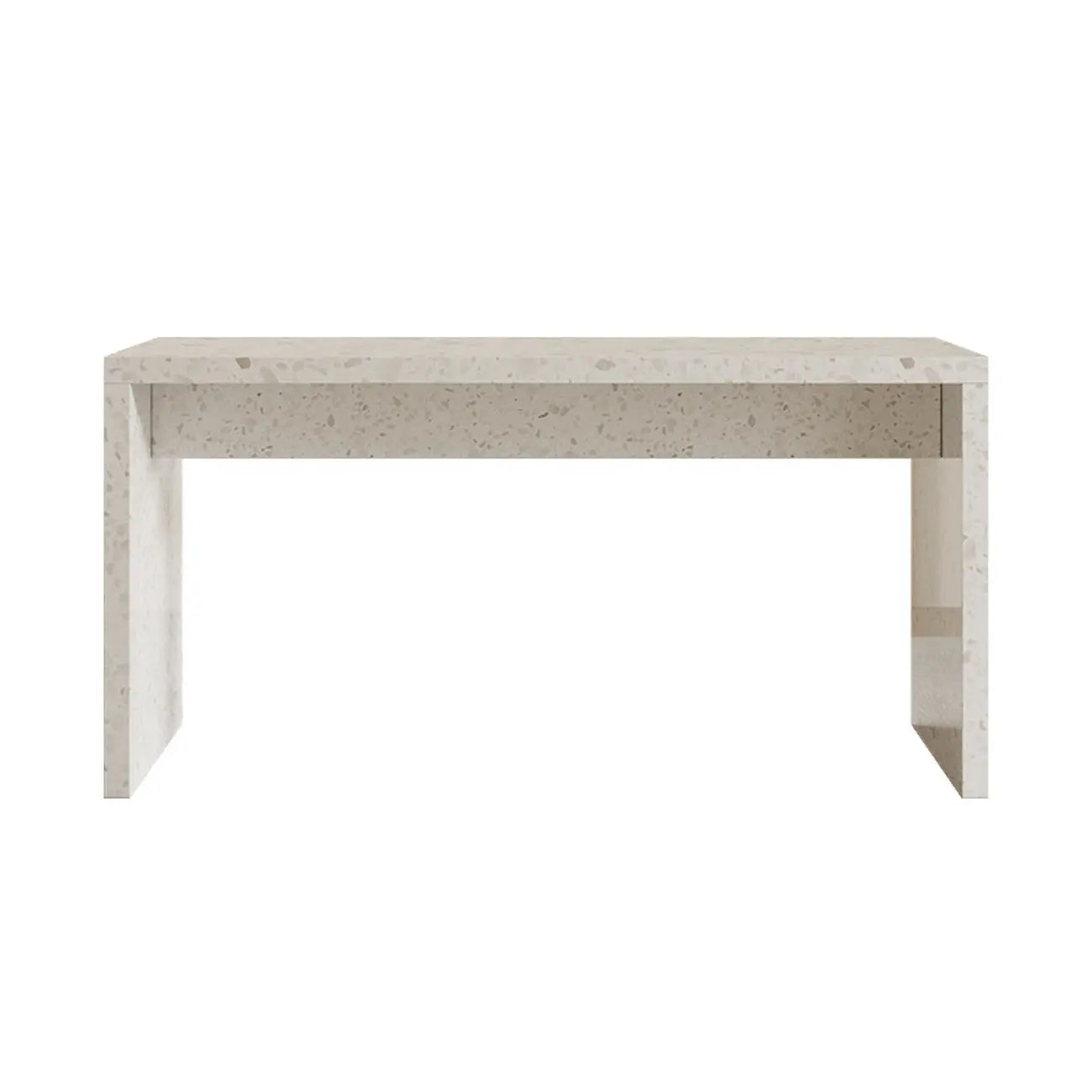 Tables de bar minimalistes en marbre terrazzo blanc pour la cuisine