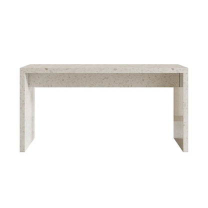 Tables de bar minimalistes en marbre terrazzo blanc pour la cuisine