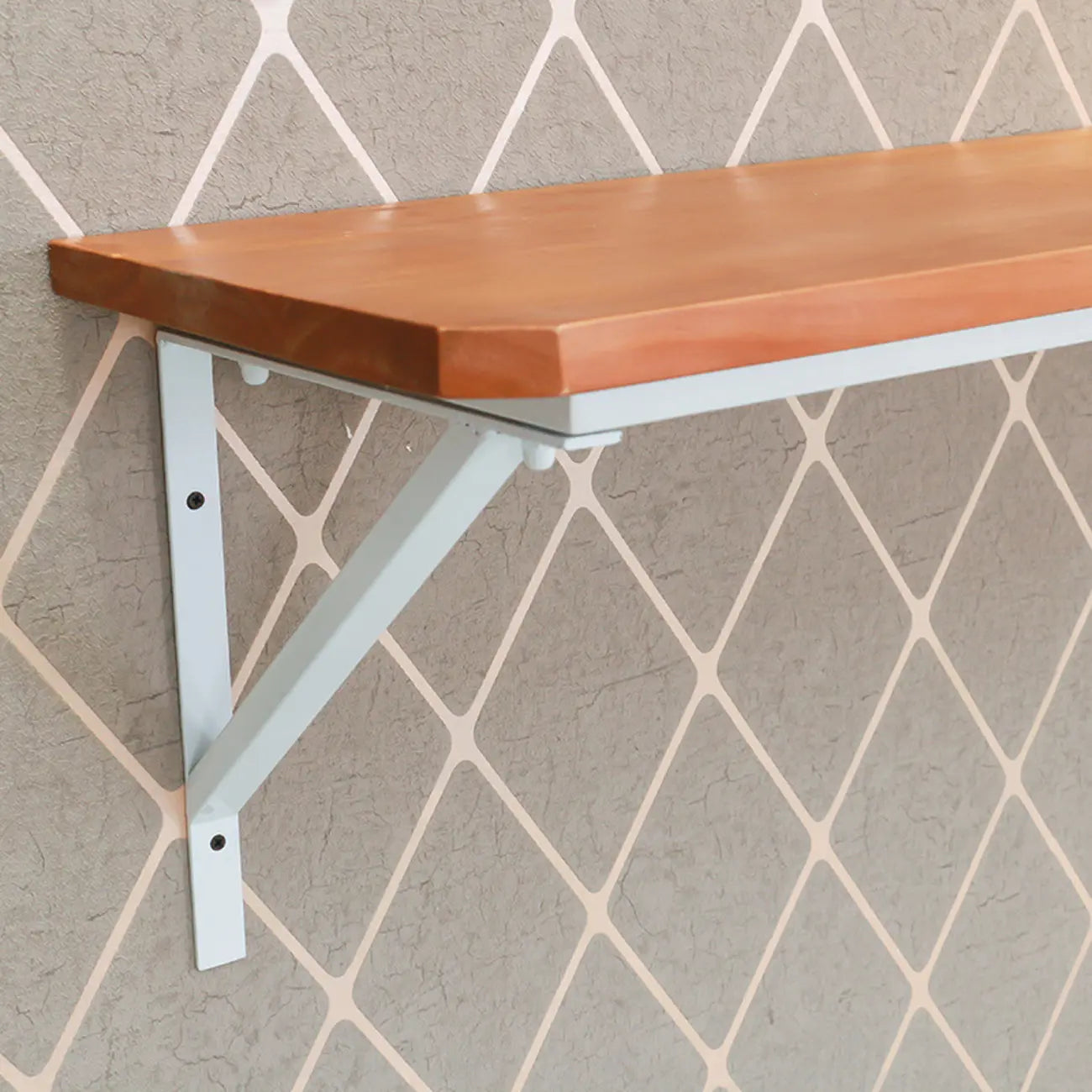 Table de bar rectangulaire murale en bois massif