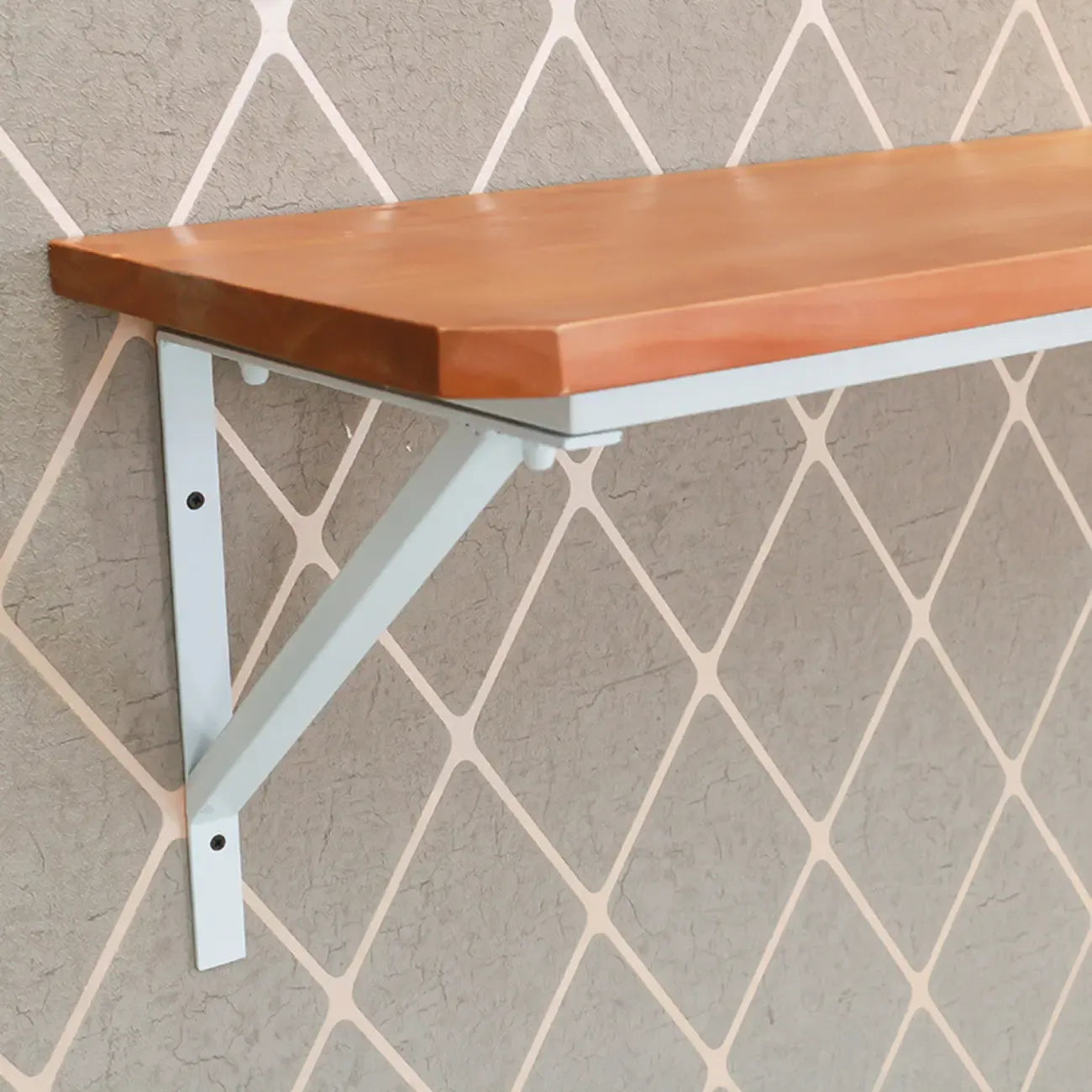 Table de bar rectangulaire murale en bois massif