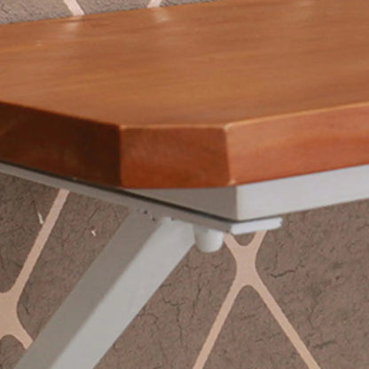 Table de bar rectangulaire murale en bois massif