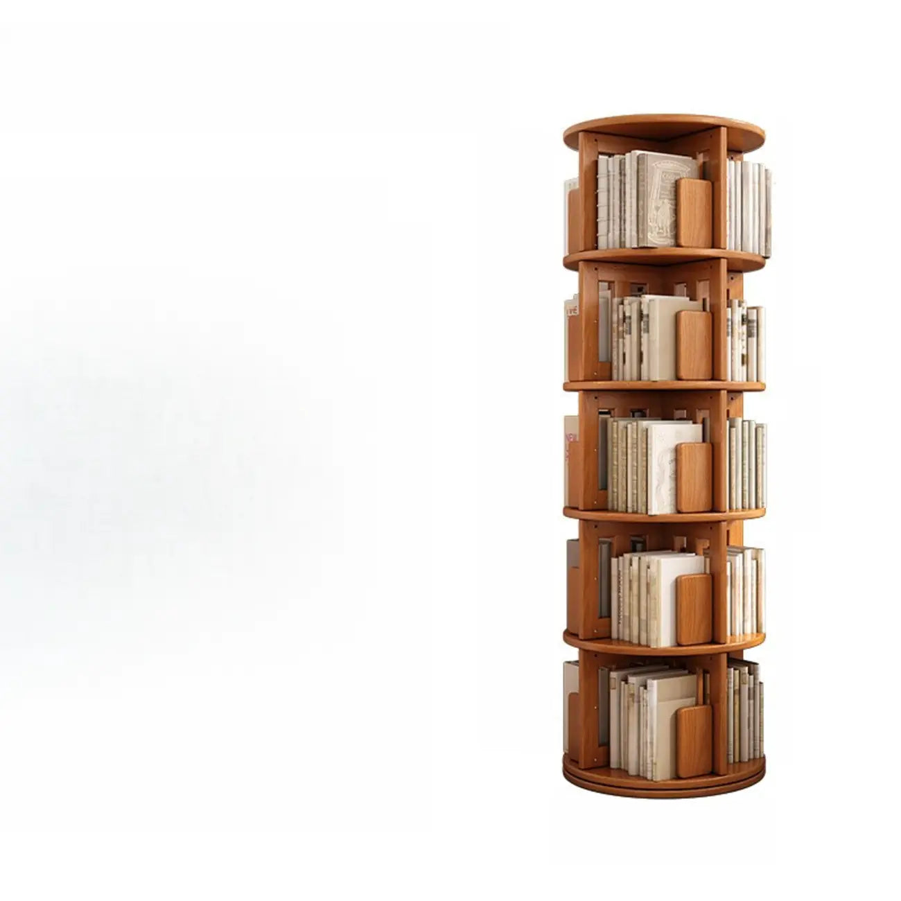 Bibliothèque d'angle pivotante verticale moderne en bois