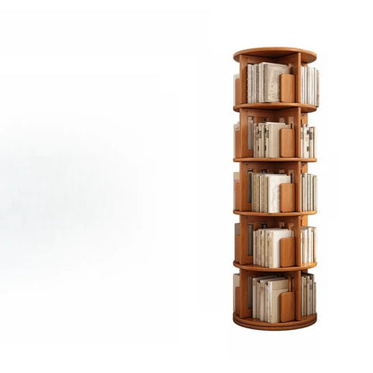 Bibliothèque d'angle pivotante verticale moderne en bois