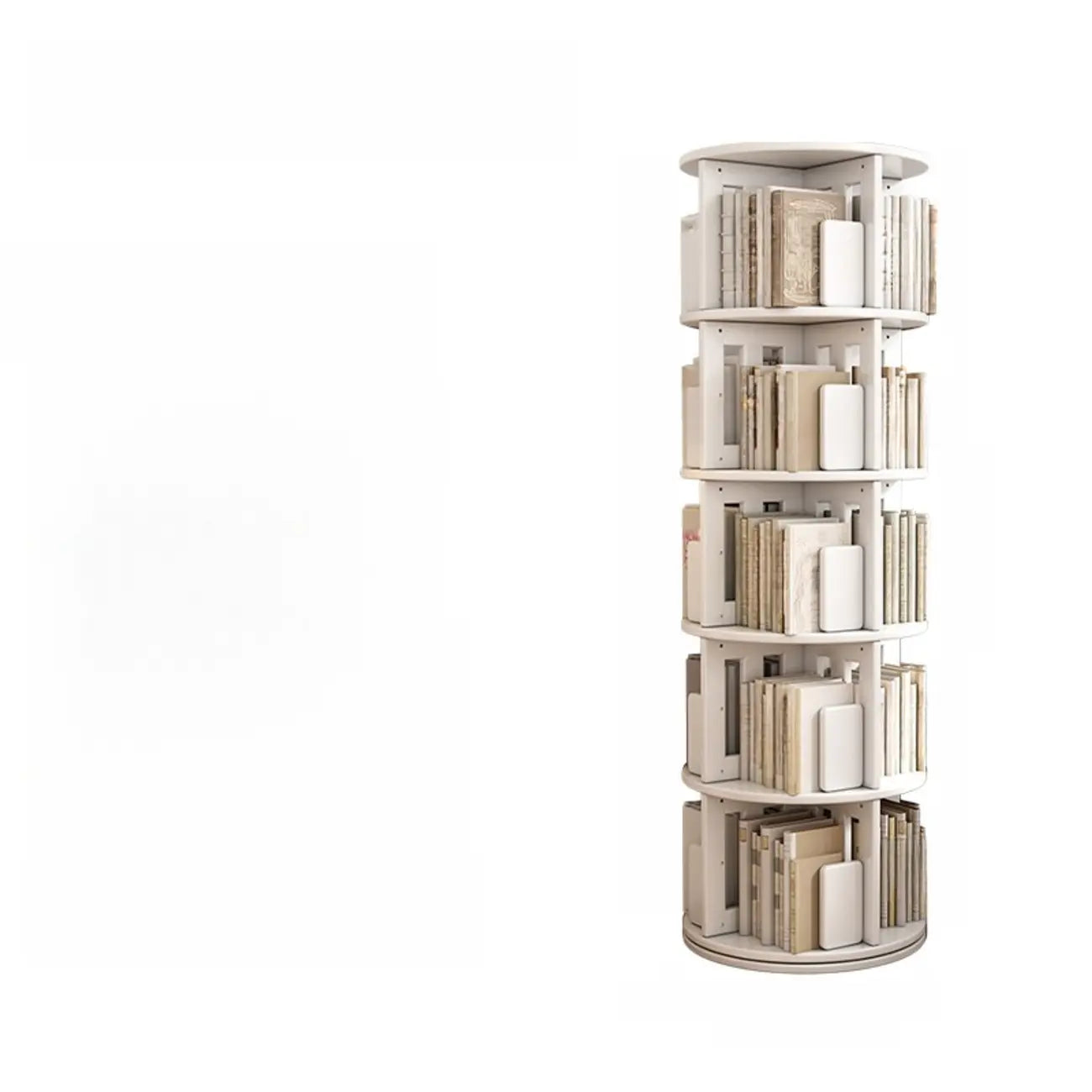 Bibliothèque d'angle pivotante verticale moderne en bois