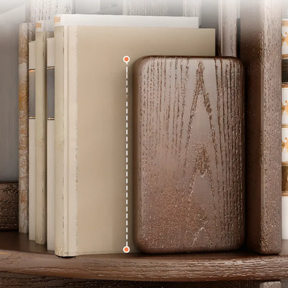 Bibliothèque d'angle pivotante verticale moderne en bois