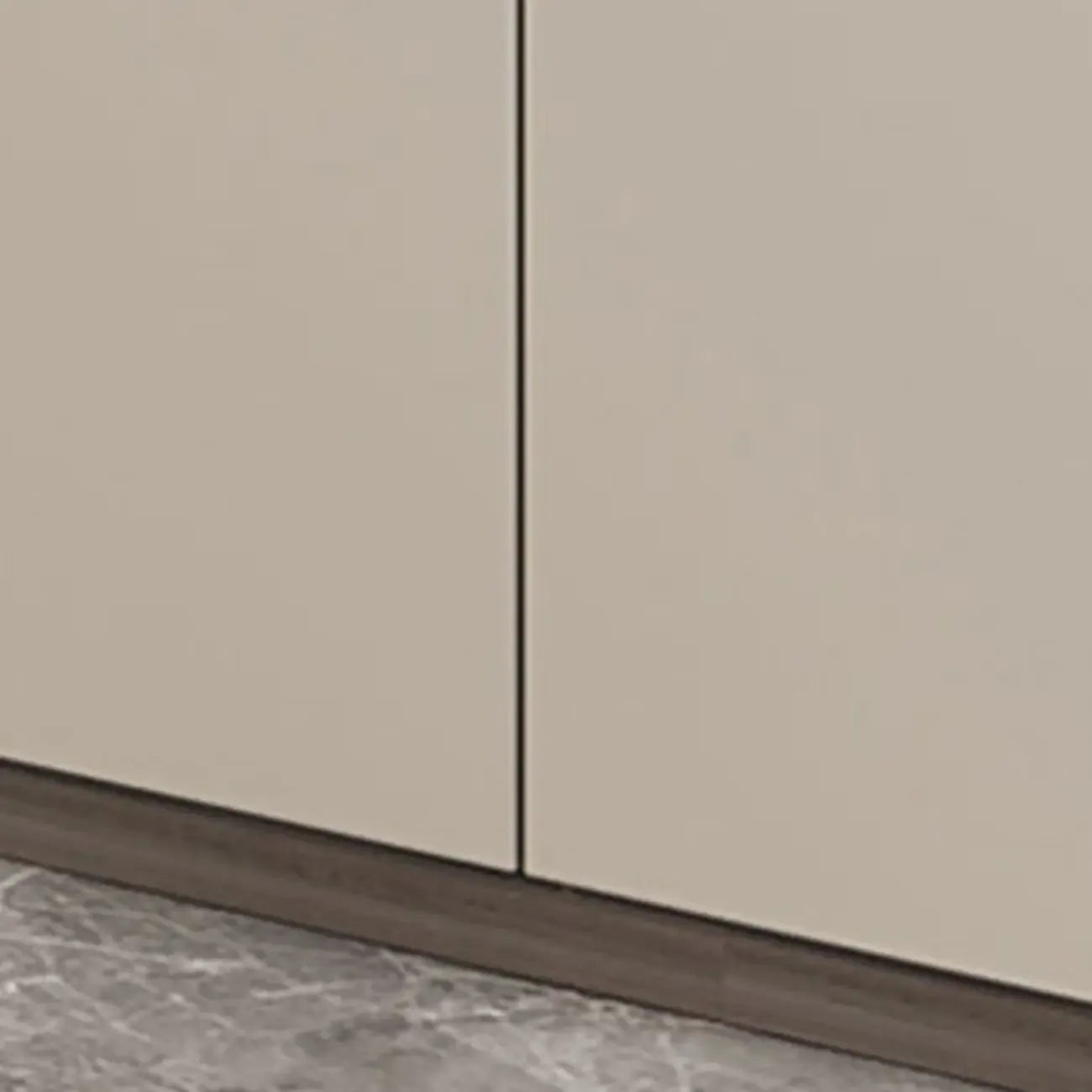 Meuble TV long en pierre gris foncé 94 avec éclairage LED