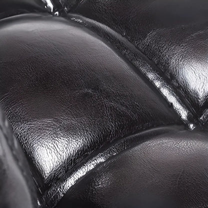 Tabouret de bar élégant à dossier bas en similicuir