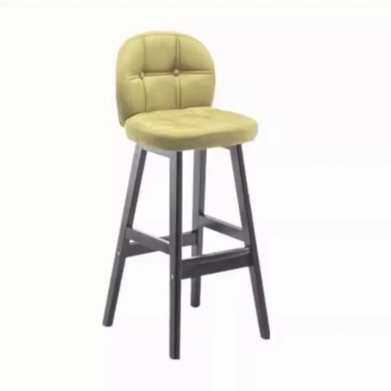 Tabouret de bar élégant à dossier bas en similicuir