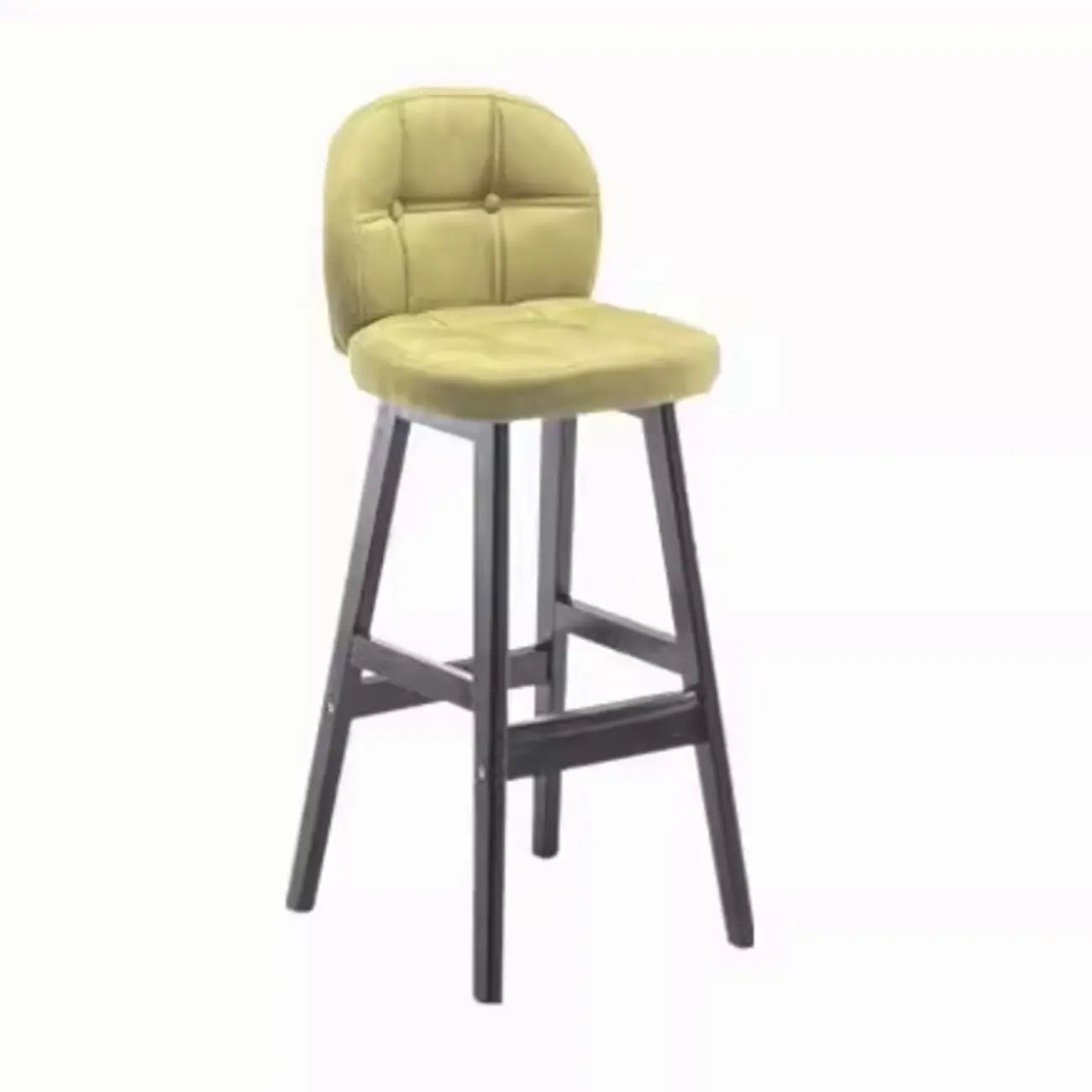 Tabouret de bar élégant à dossier bas en similicuir