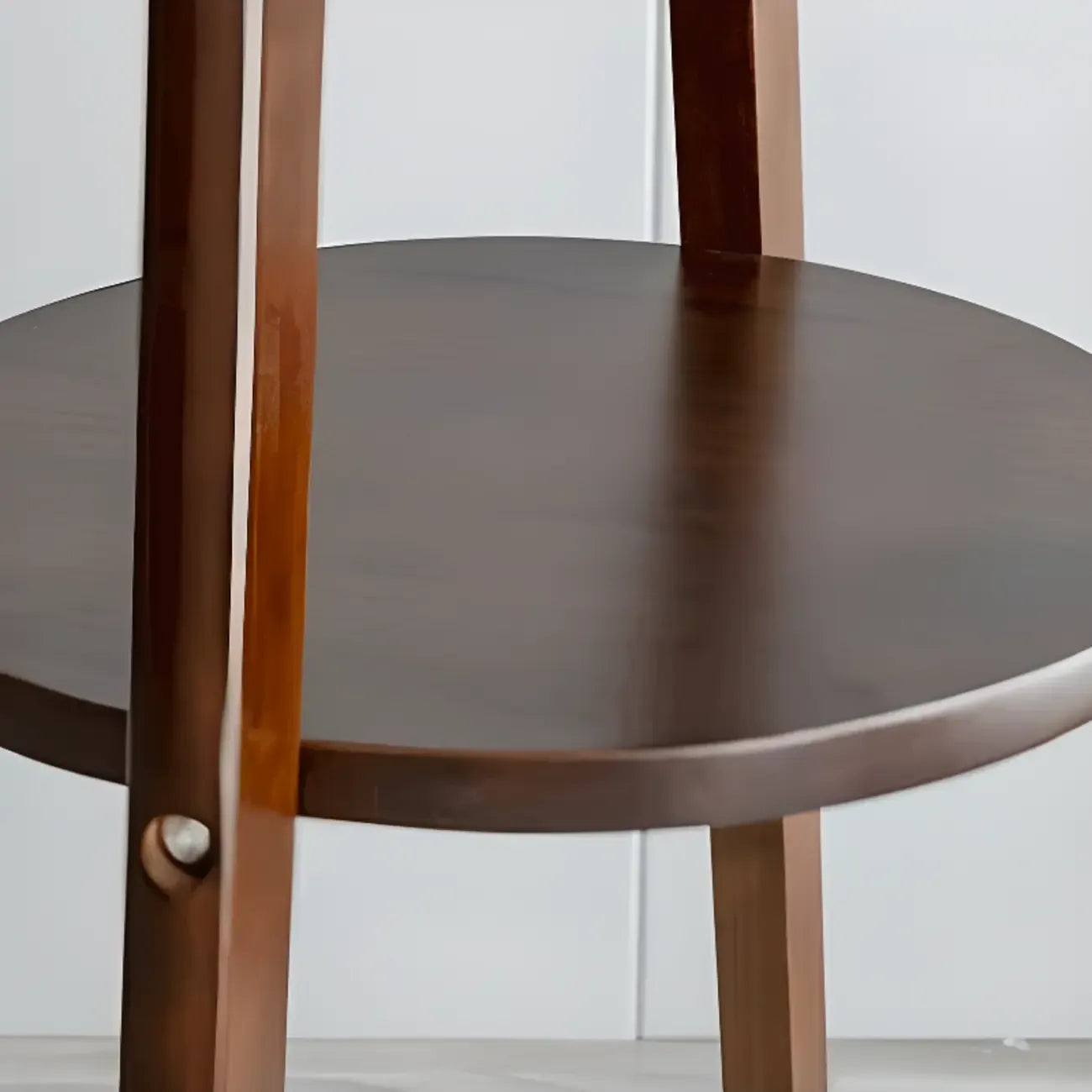 Tables de support d'étagères en bois brun scandinave