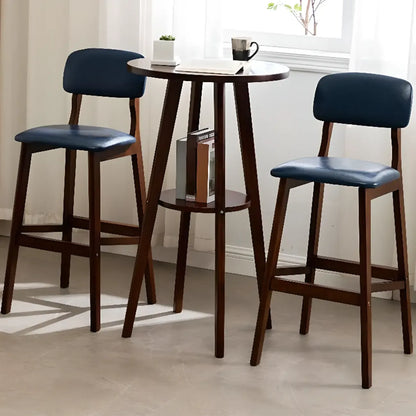 Tables de support d'étagères en bois brun scandinave