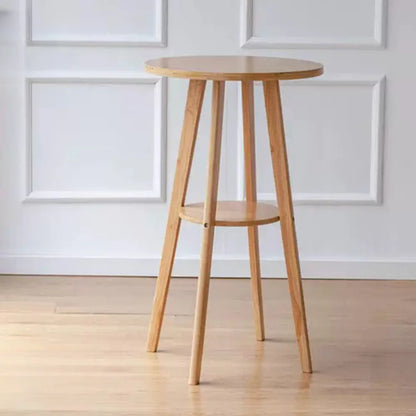 Tables de support d'étagères en bois brun scandinave