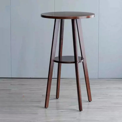 Tables de support d'étagères en bois brun scandinave
