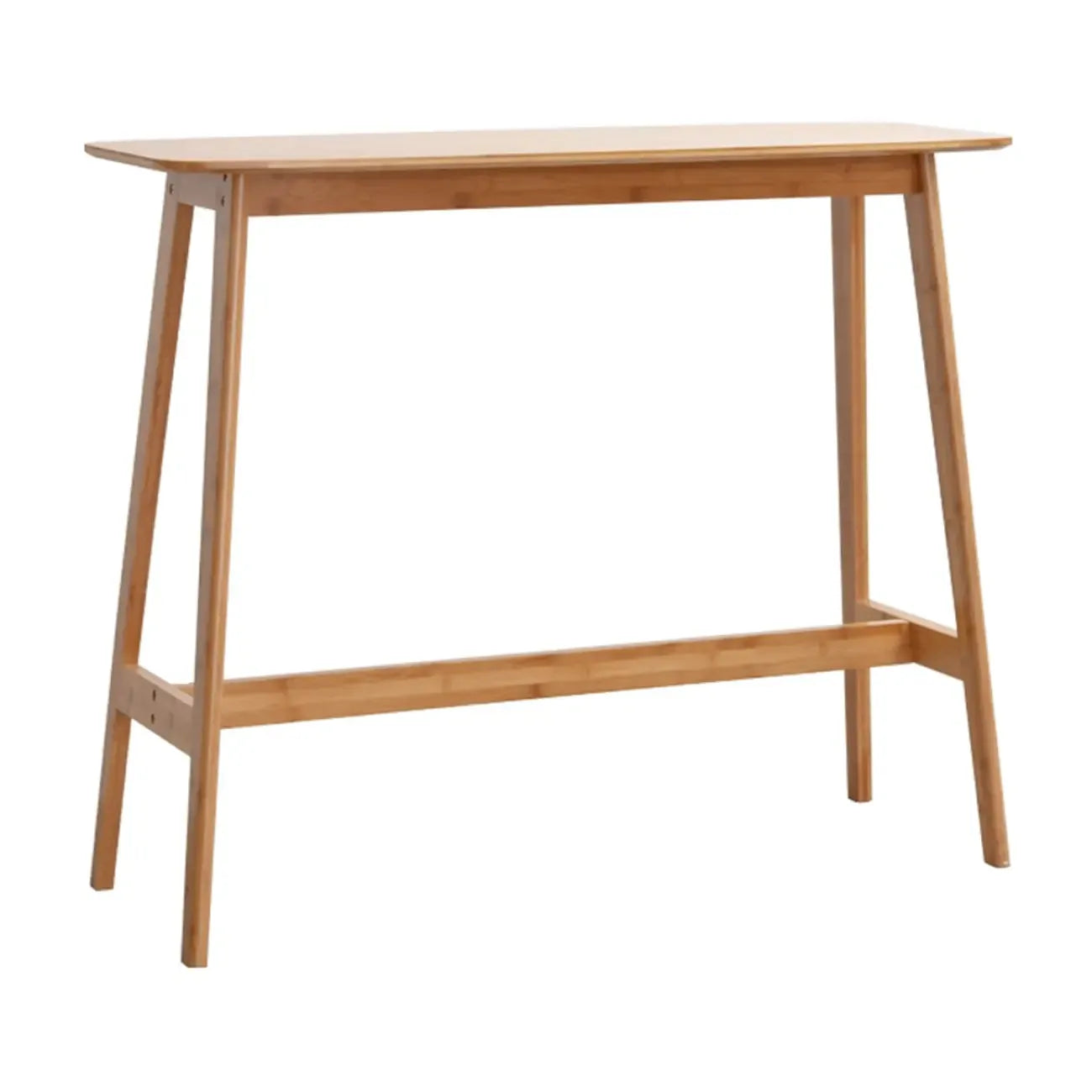 Tables de bar rondes en bois brun à pieds hauts