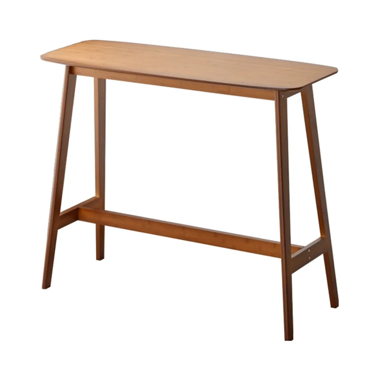 Tables de bar rondes en bois brun à pieds hauts