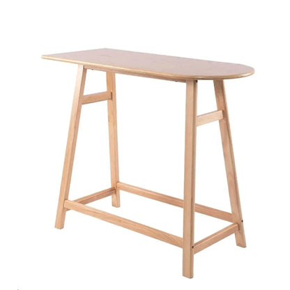 Table haute de bar scandinave en bois aux formes libres pour salle à manger