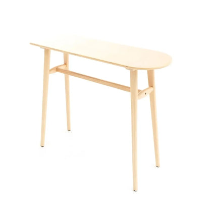 Table haute de bar scandinave en bois aux formes libres pour salle à manger