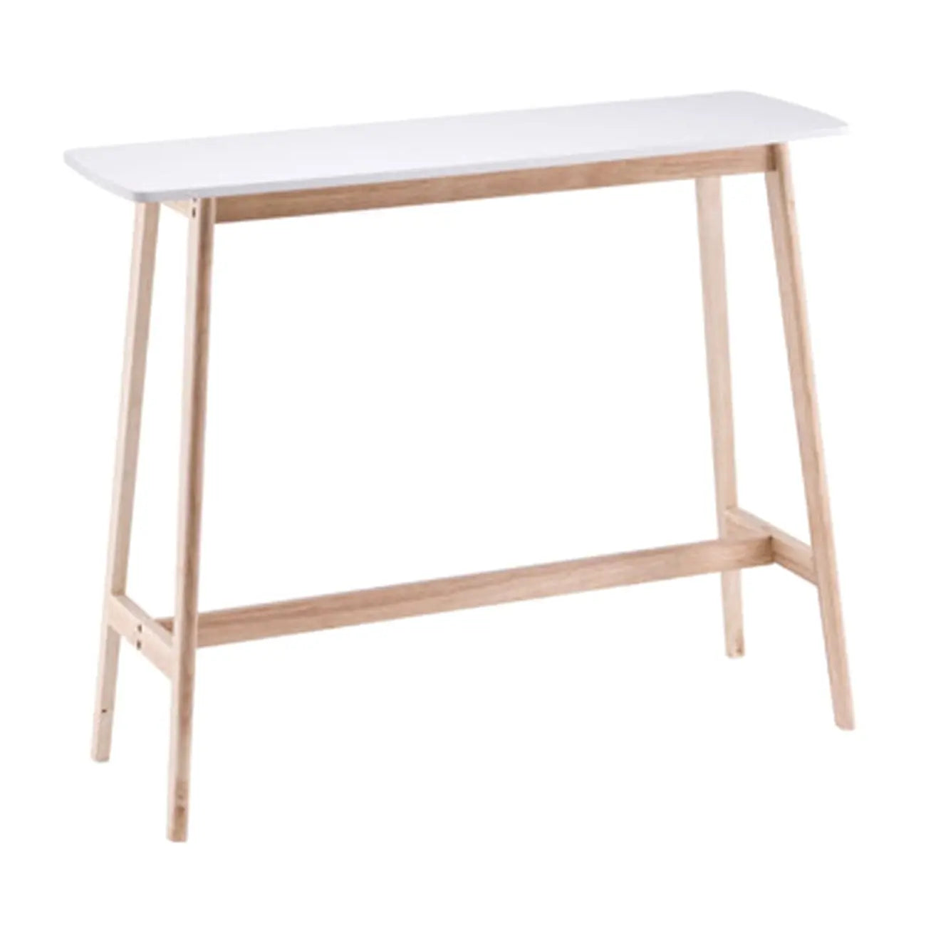Table haute de bar scandinave en bois aux formes libres pour salle à manger