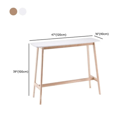 Table haute de bar scandinave en bois aux formes libres pour salle à manger