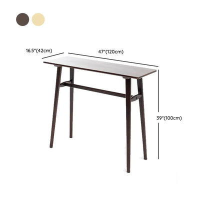 Table haute de bar scandinave en bois aux formes libres pour salle à manger