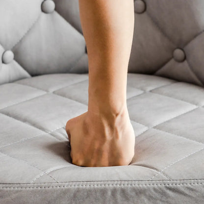 Tabouret de bar moderne réglable en cuir capitonné avec dossier haut