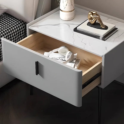 Table de chevet étroite moderne avec tiroir