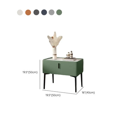 Table de chevet étroite moderne avec tiroir