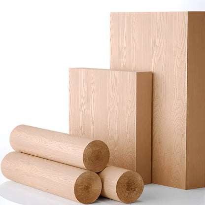 Bibliothèque d'angle étroite à 4 niveaux en bois brun noisette