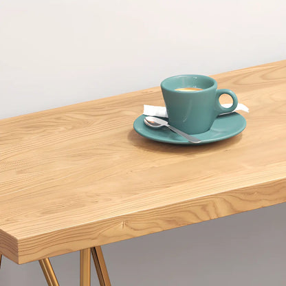 Tables de bar fixes en bois finition naturelle glamour