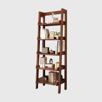 Bibliothèque échelle rectangulaire scandinave en bois à 5 niveaux