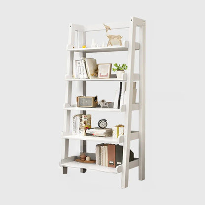 Bibliothèque échelle rectangulaire scandinave en bois à 5 niveaux
