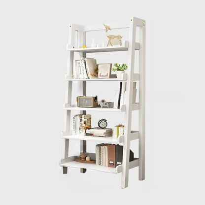 Bibliothèque échelle rectangulaire scandinave en bois à 5 niveaux