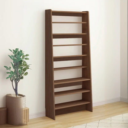 Étagère échelle en bois de noyer à 7 niveaux